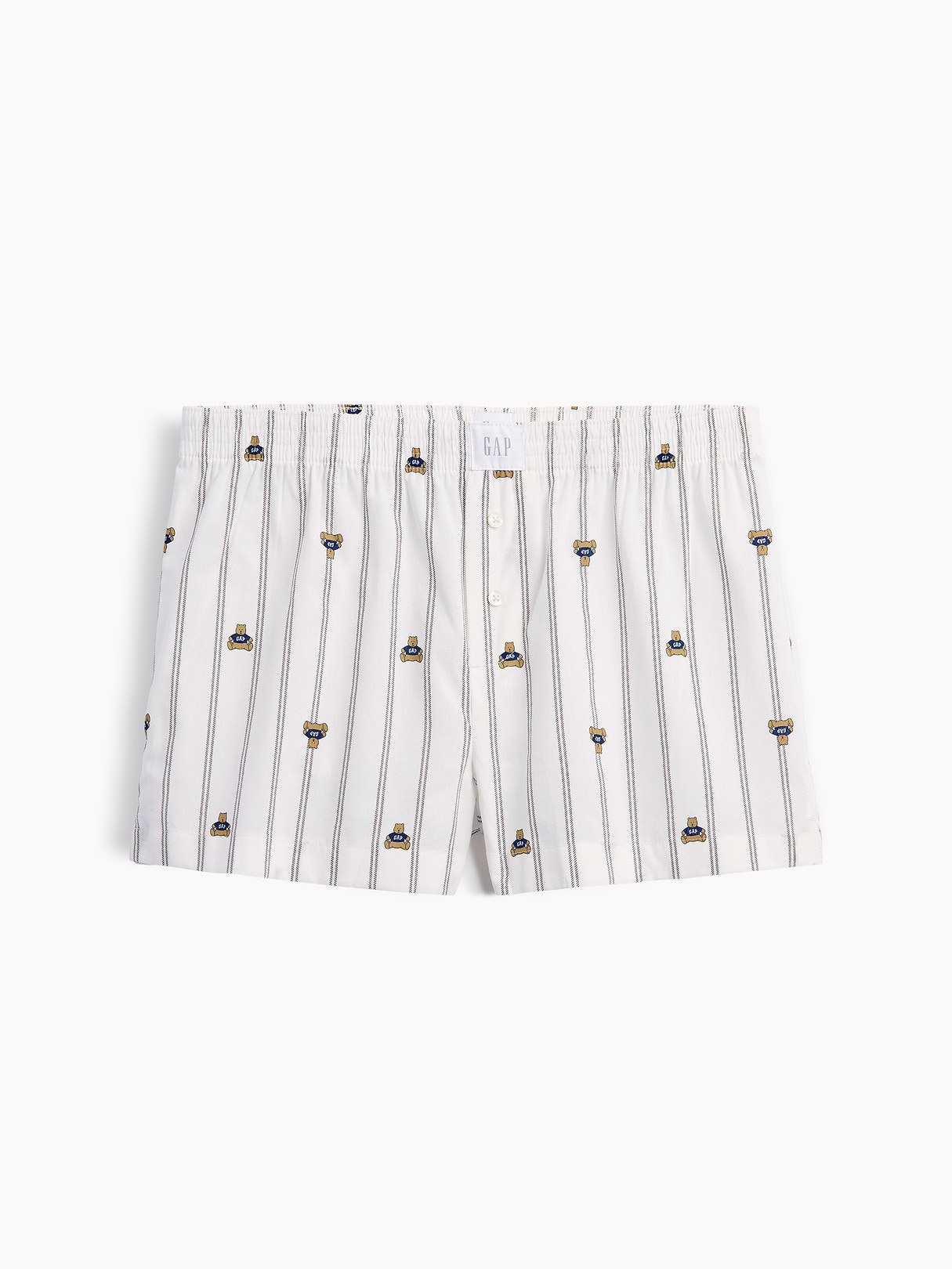 Poplin PJ Boxer Shorts - Brannan bear off white