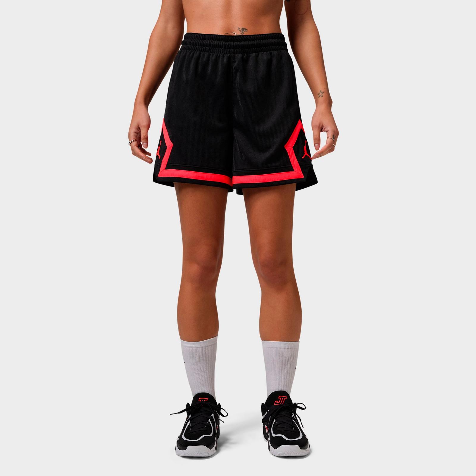 Women's Jordan Sport 4" Diamond Basketball Shorts - Black/Infrared 23 - view 1