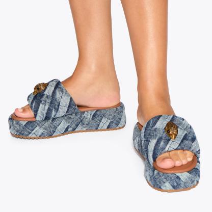 Kurt Geiger London Kensington Puff Sandal - Blue - view 2
