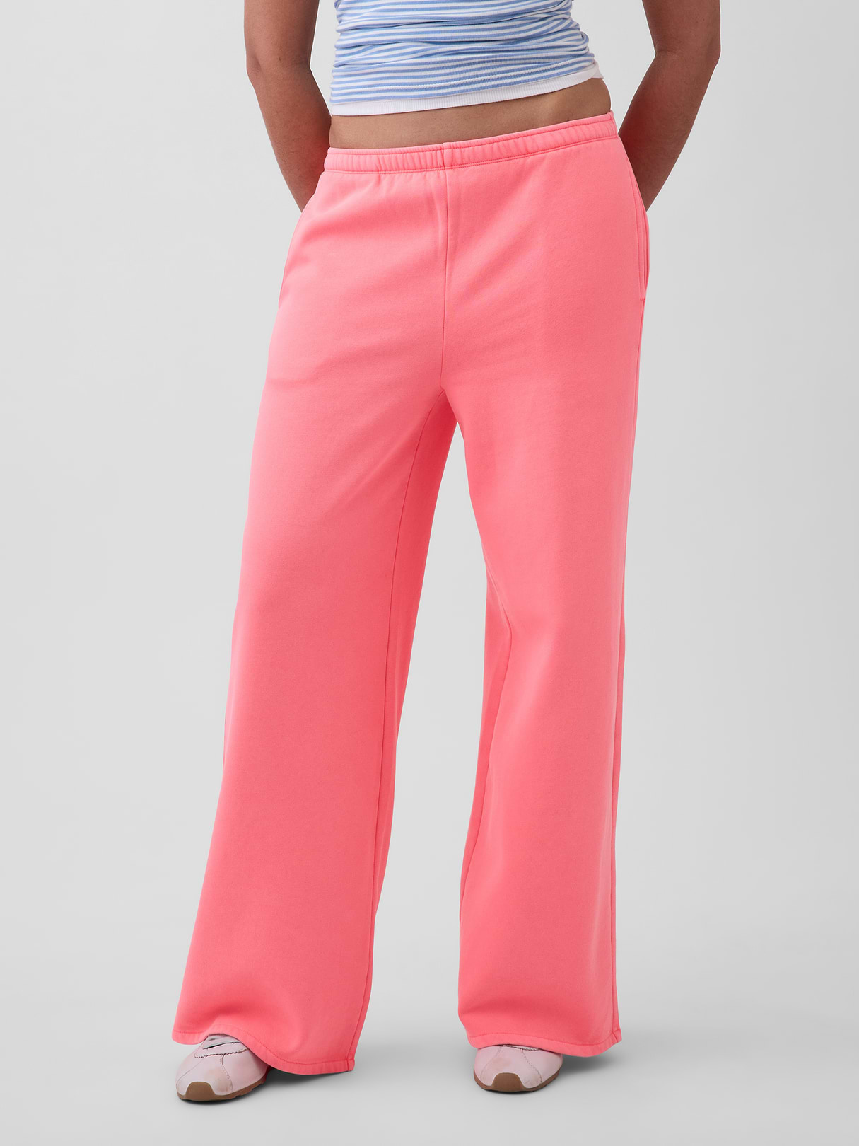 VintageSoft Baggy Sweatpants - Sassy pink