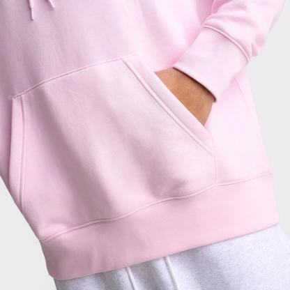 Men's Nike Club Fleece Premium Embroidered Pullover Hoodie - Pink Foam/Pink Foam