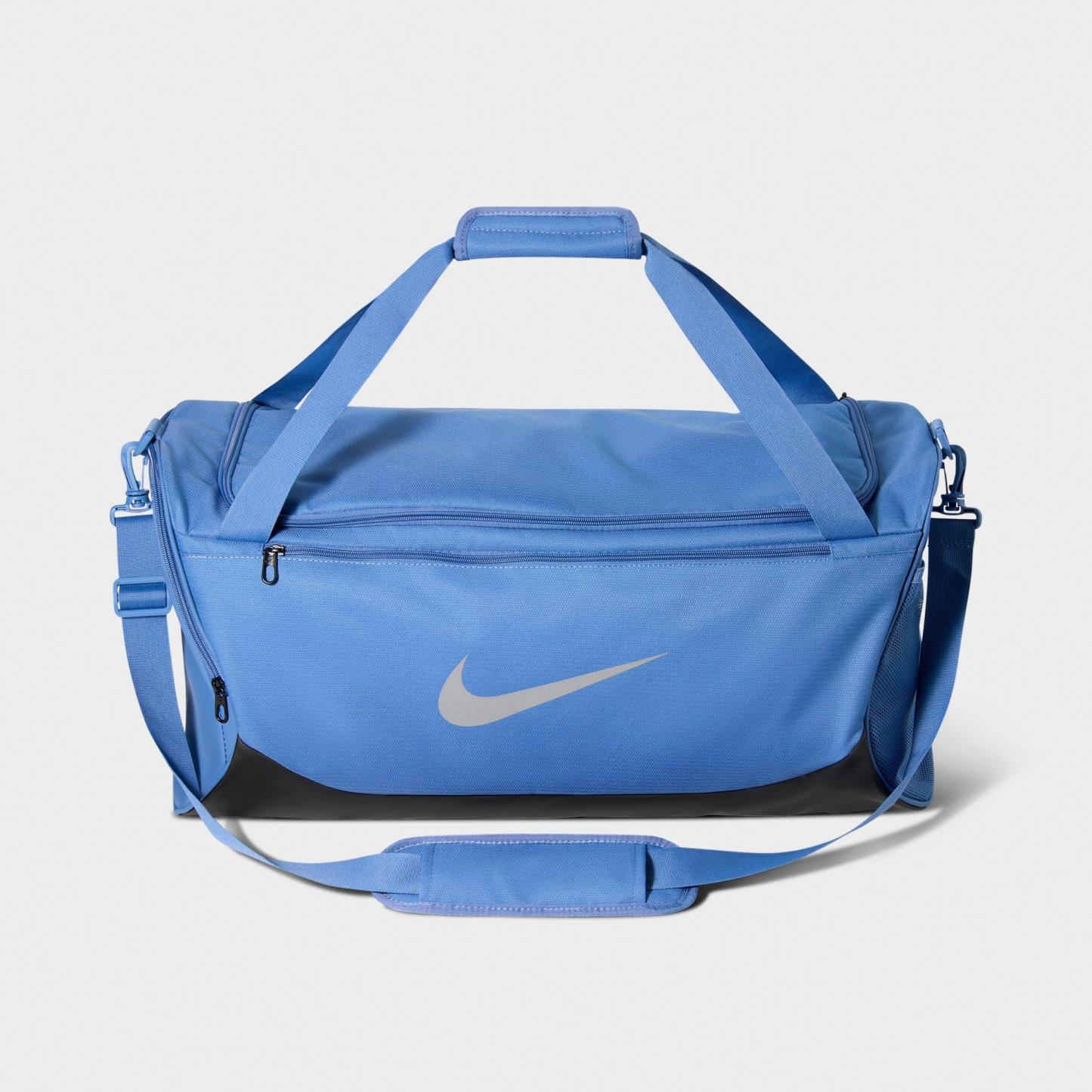 Nithtke Brasilia Training Duffel Bag (Medium, 60L) - Indigo Storm/Black/Reflect Silver
