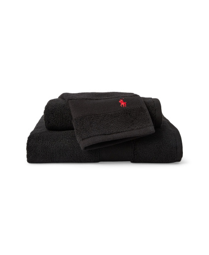 Polo Ralph Lauren Polo Player Cotton Bath Towel, 58" x 30" - Polo Black
