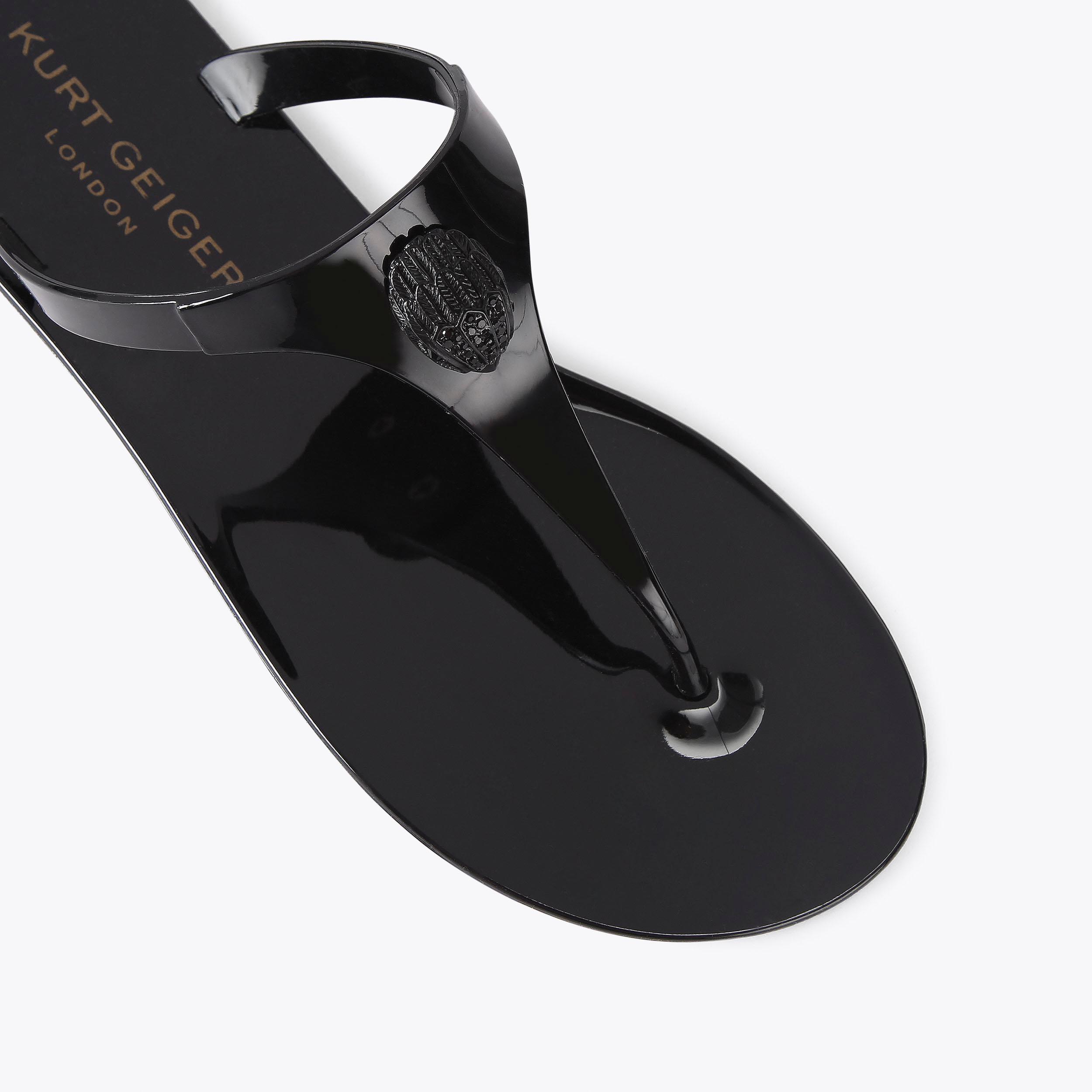 Kurt Geiger London Maddison T-bar Drench Sandal - Black - view 5