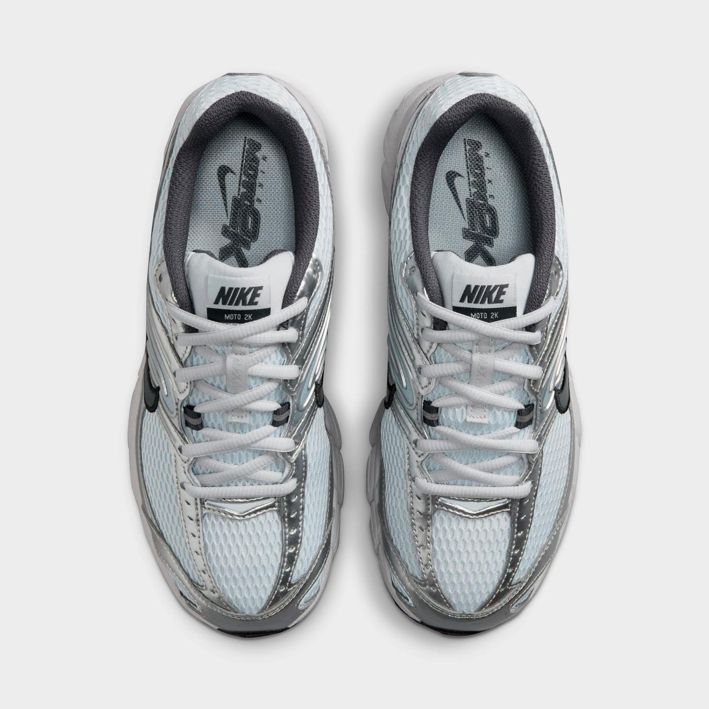 Women's Nithtke Air Max Moto 2K Casual Shoes - Part 1 - Pure Platinum/Metallic Silver/Black/Gridiron - Top view