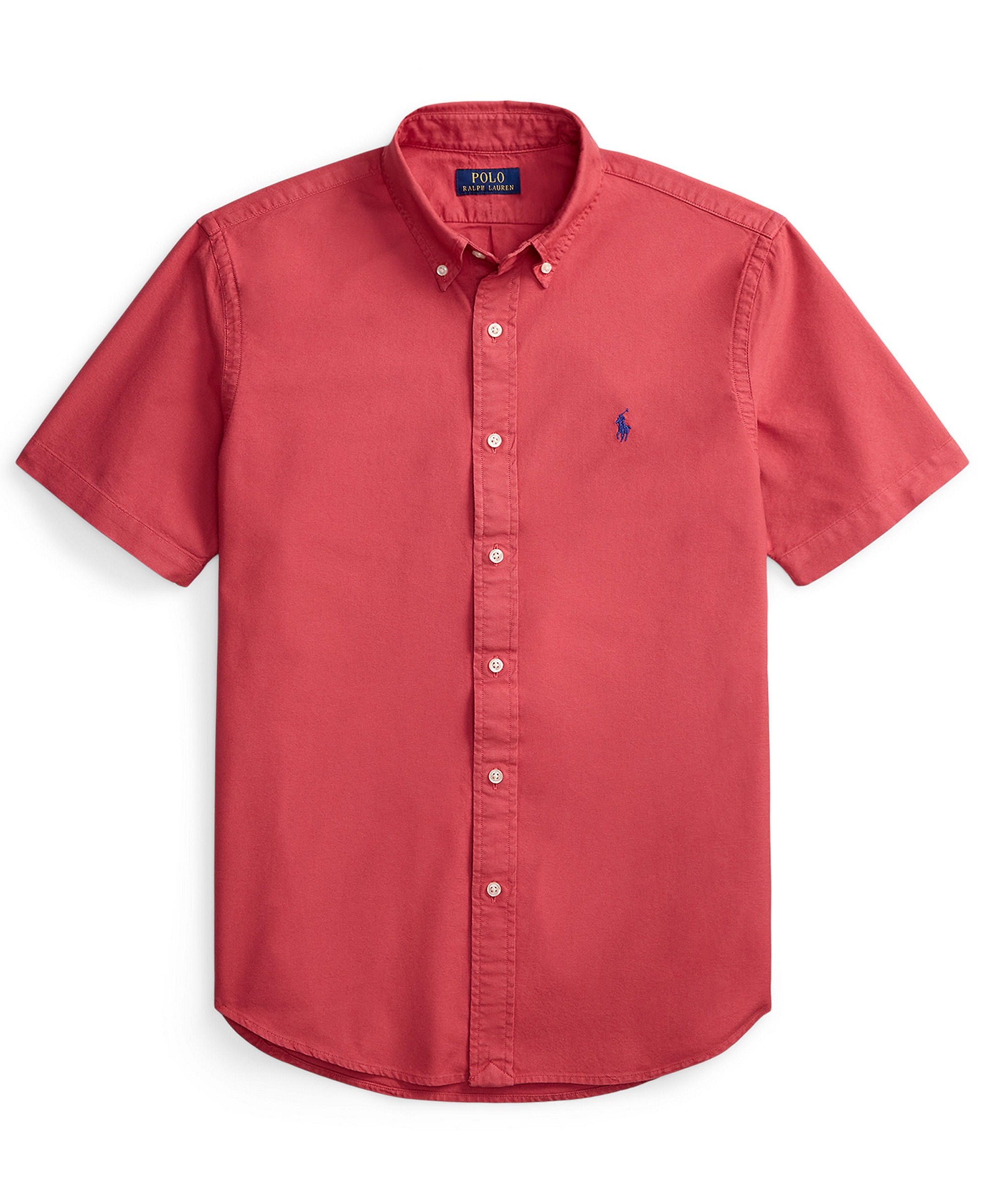 Polo Ralph Lauren Men's Garment-Dyed Oxford Shirt - Nantucket Red