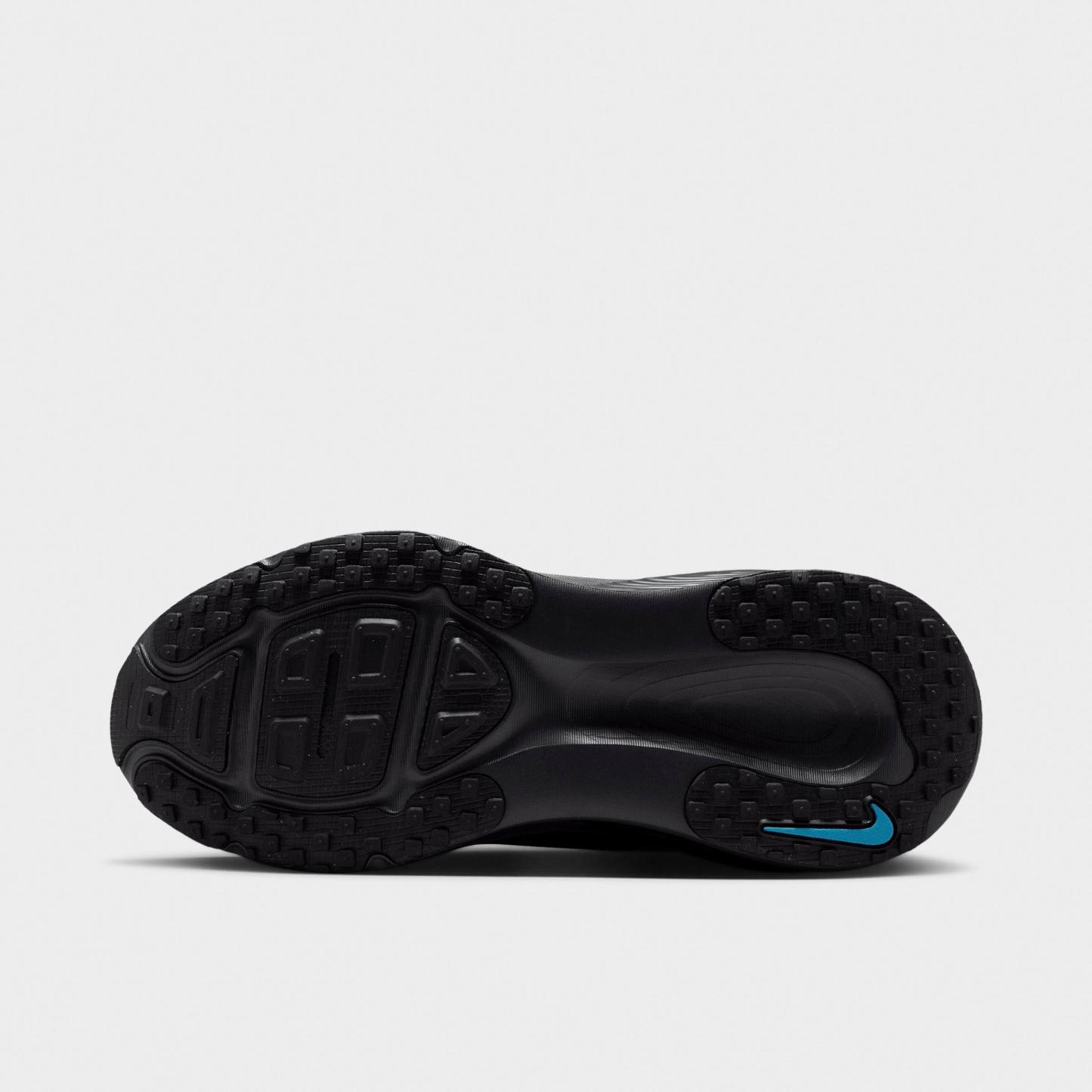 Big Kids' Nithtke Vomero 18 Running Shoes - Part 1 - Black/Light Current Blue/Anthracite/Silver - Bottom view