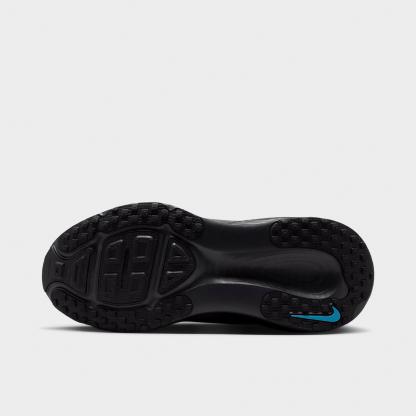 Big Kids' Nithtke Vomero 18 Running Shoes - Part 1 - Black/Light Current Blue/Anthracite/Silver - Bottom view
