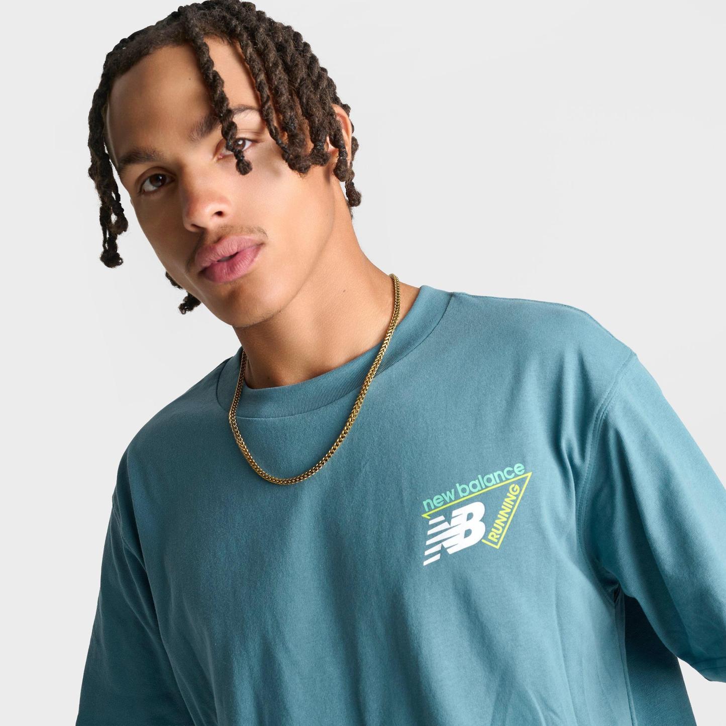 Men's New Balance Heat Map 2000 T-Shirt - Teal - view 6