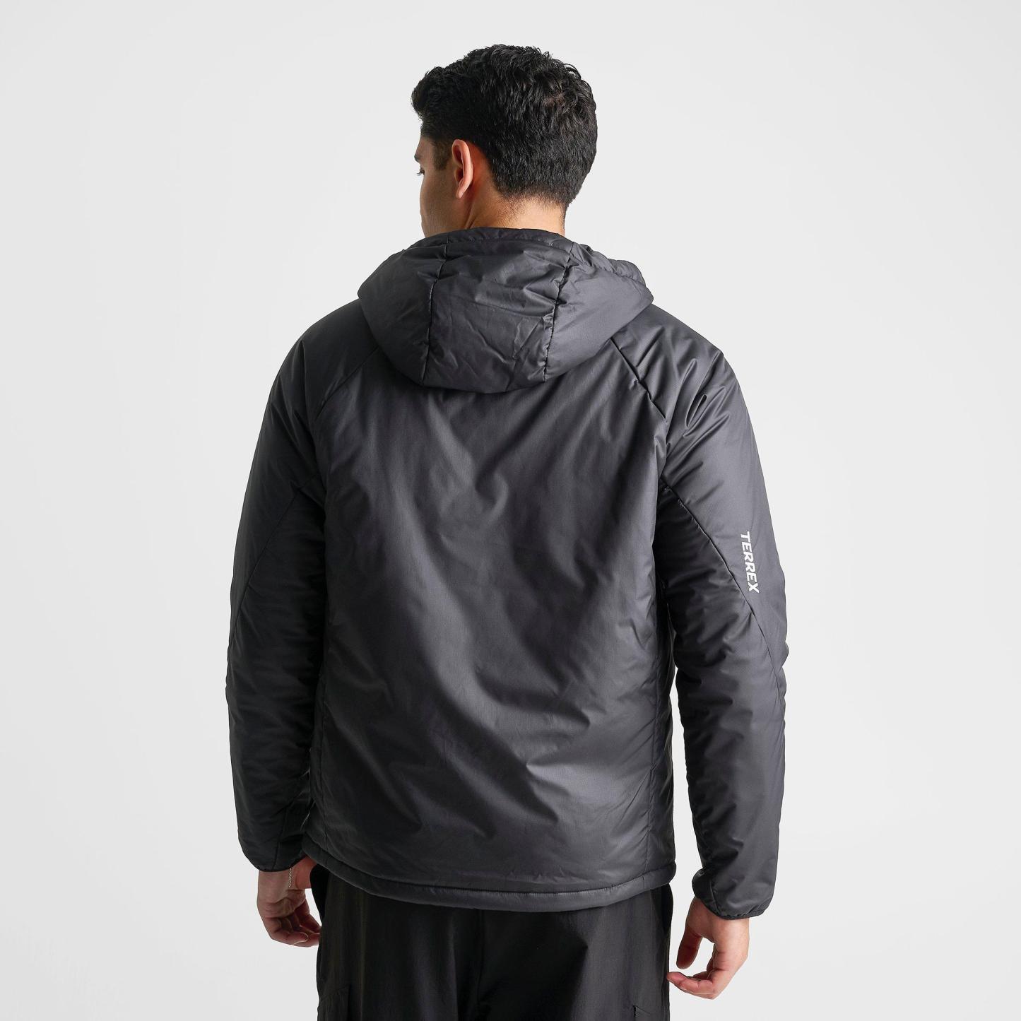 Men's adidas TERREX Multi CLIMAWARM Insulated Hooded Jacket - Black/Black