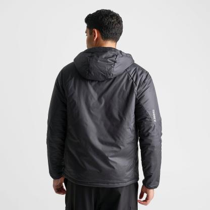 Men's adidas TERREX Multi CLIMAWARM Insulated Hooded Jacket - Black/Black