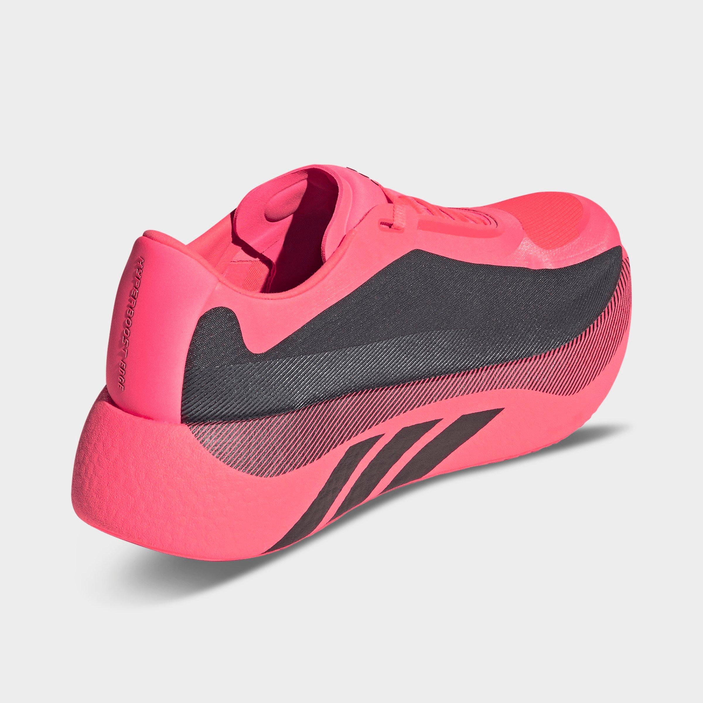 Men's adidas Hyperboost Edge Running Shoes - Part 1 - Solar Turbo/Carbon/Solar Turbo - Back view