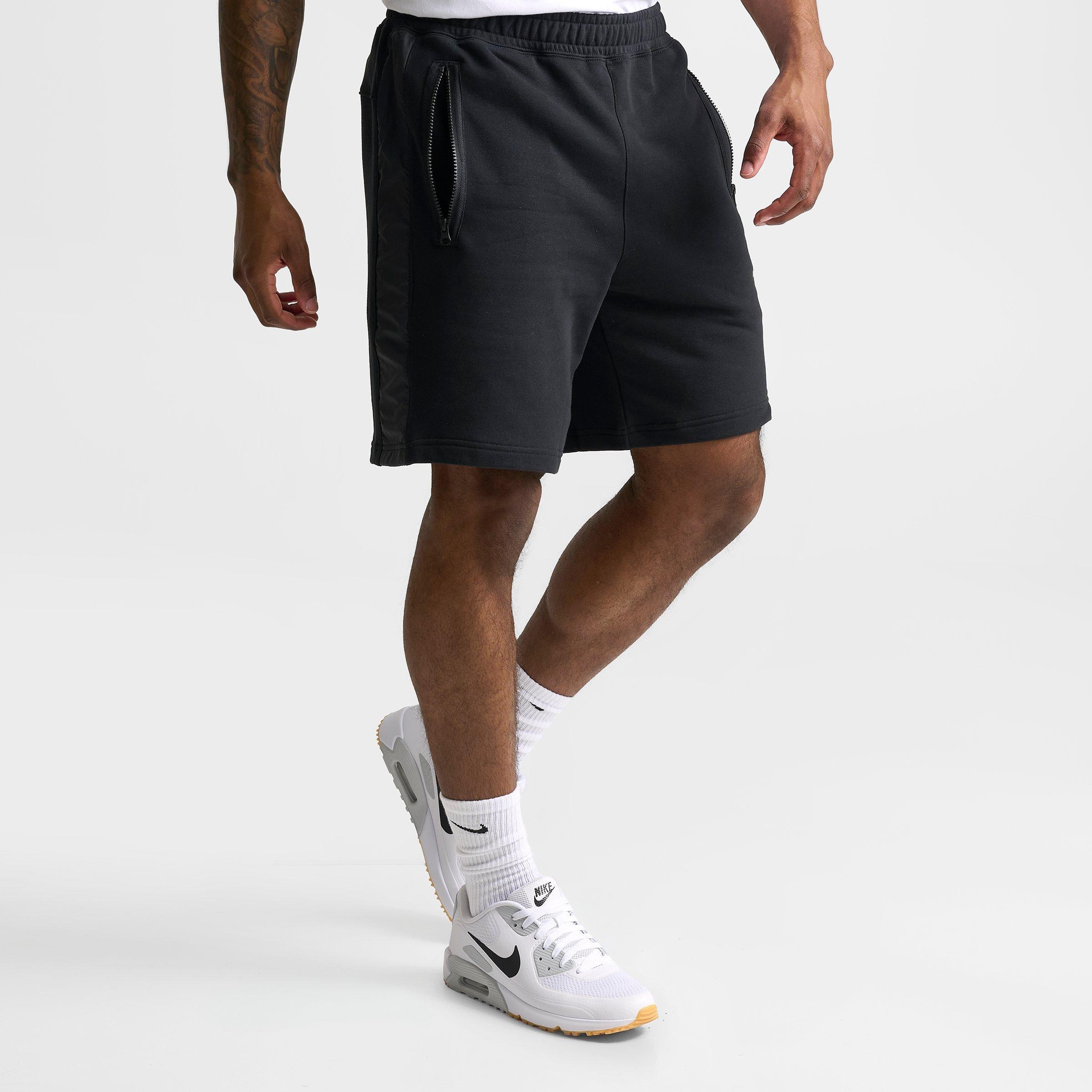 Men's Nithtke Sportswear Air Max Fleece Shorts - Black/Black/White