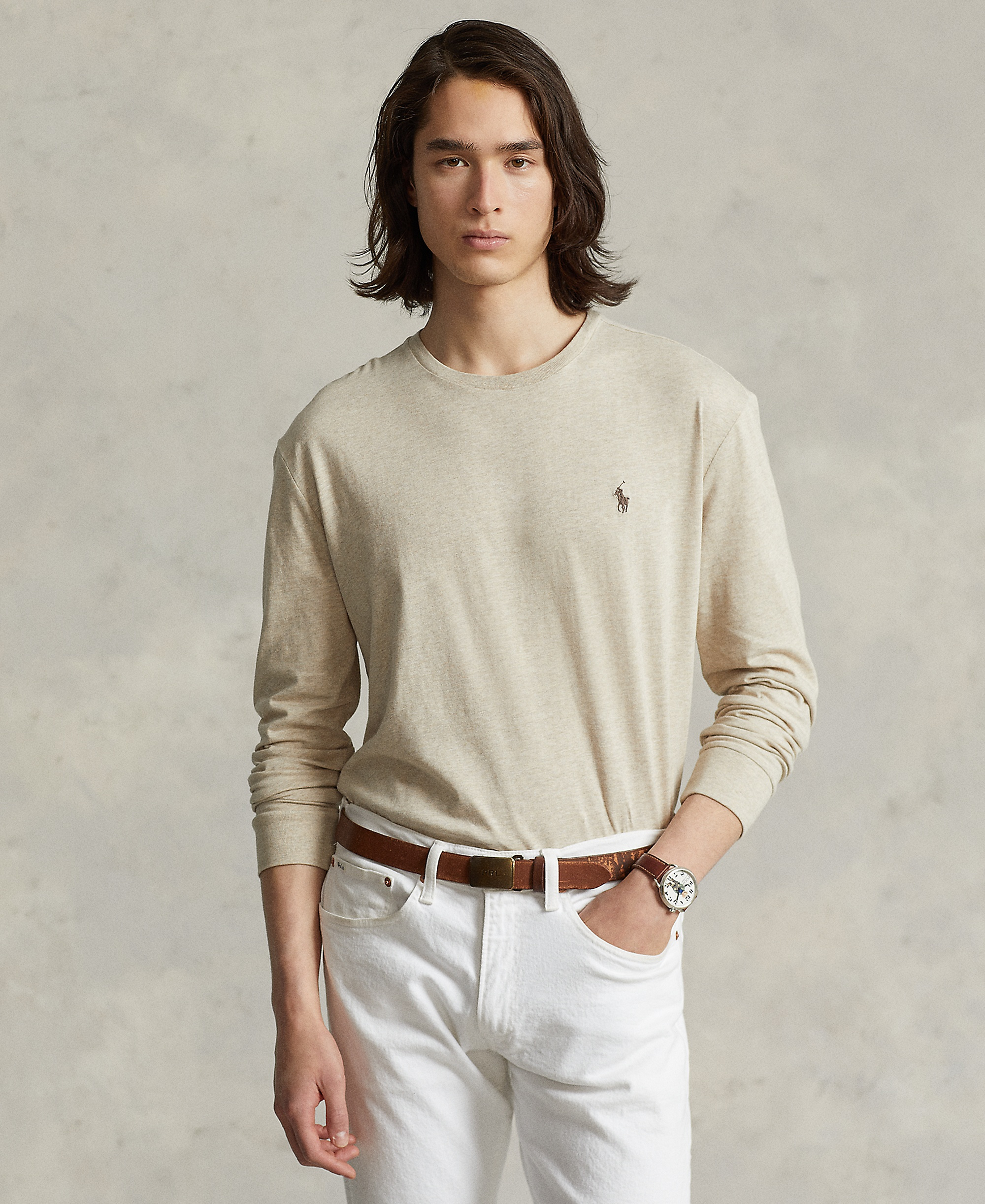 Polo Ralph Lauren Men's Classic-Fit T-Shirt - Expedition Dune Heather