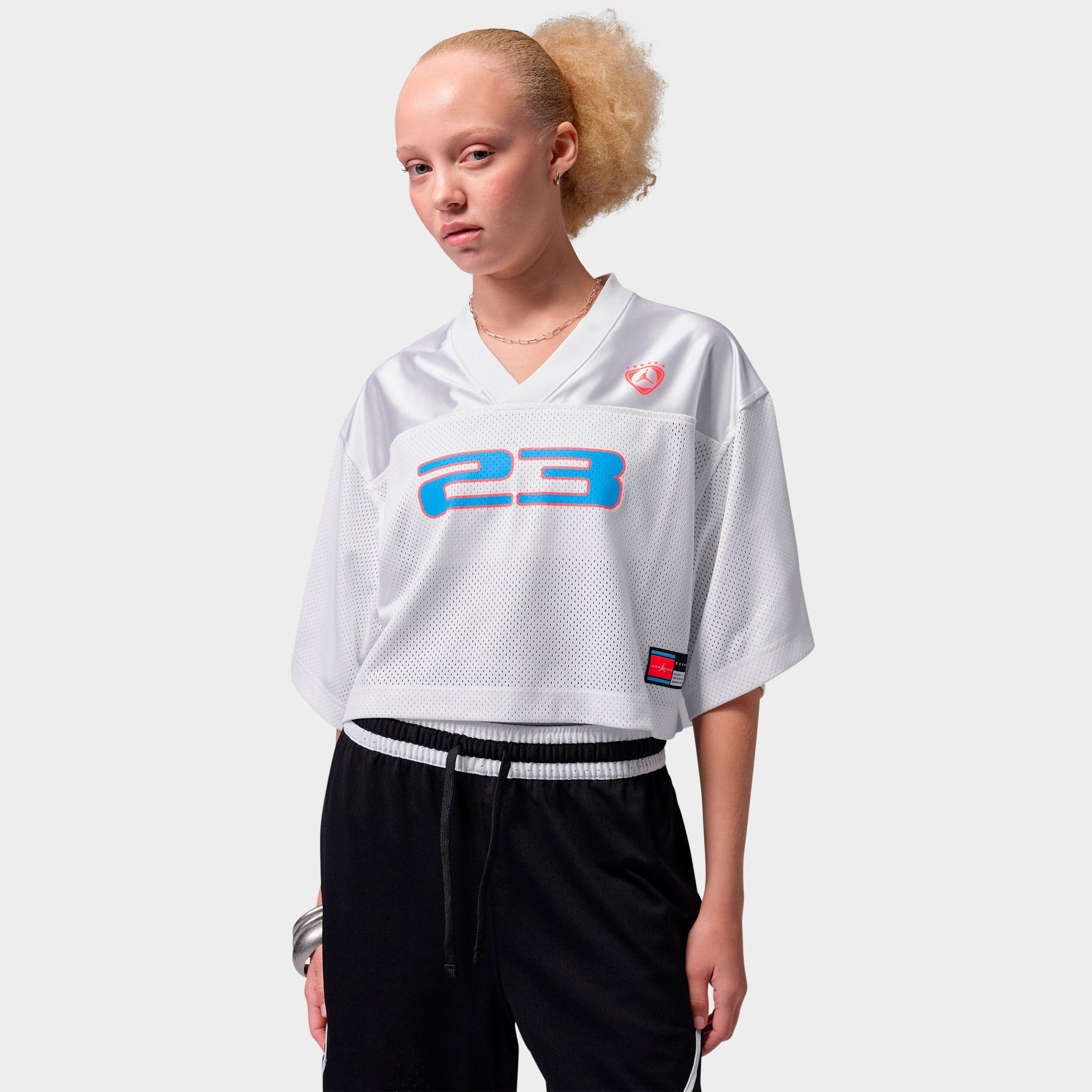 Women's Jordan Brooklyn Short-Sleeve Jersey Top - White