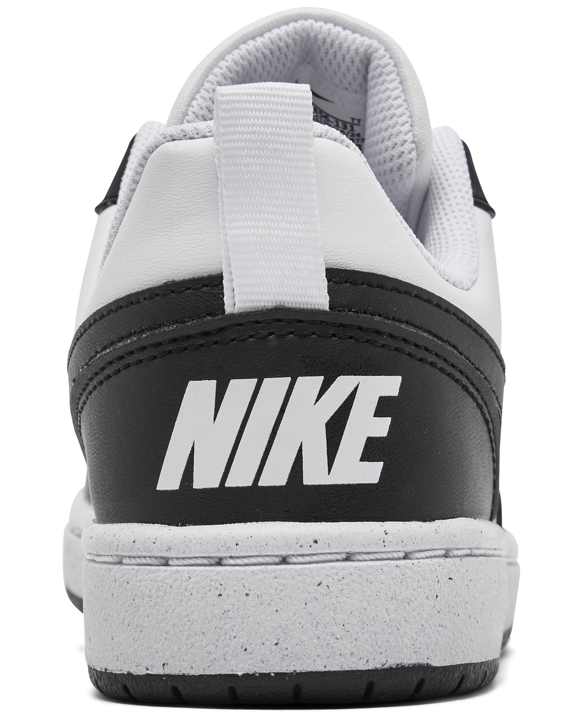 Nike Big Kids Court Borough Low Recraft Casual Sneakers from Finish Line - White, Black