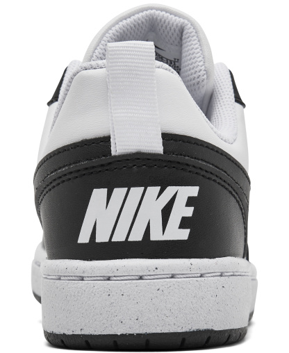 Nike Big Kids Court Borough Low Recraft Casual Sneakers from Finish Line - White, Black