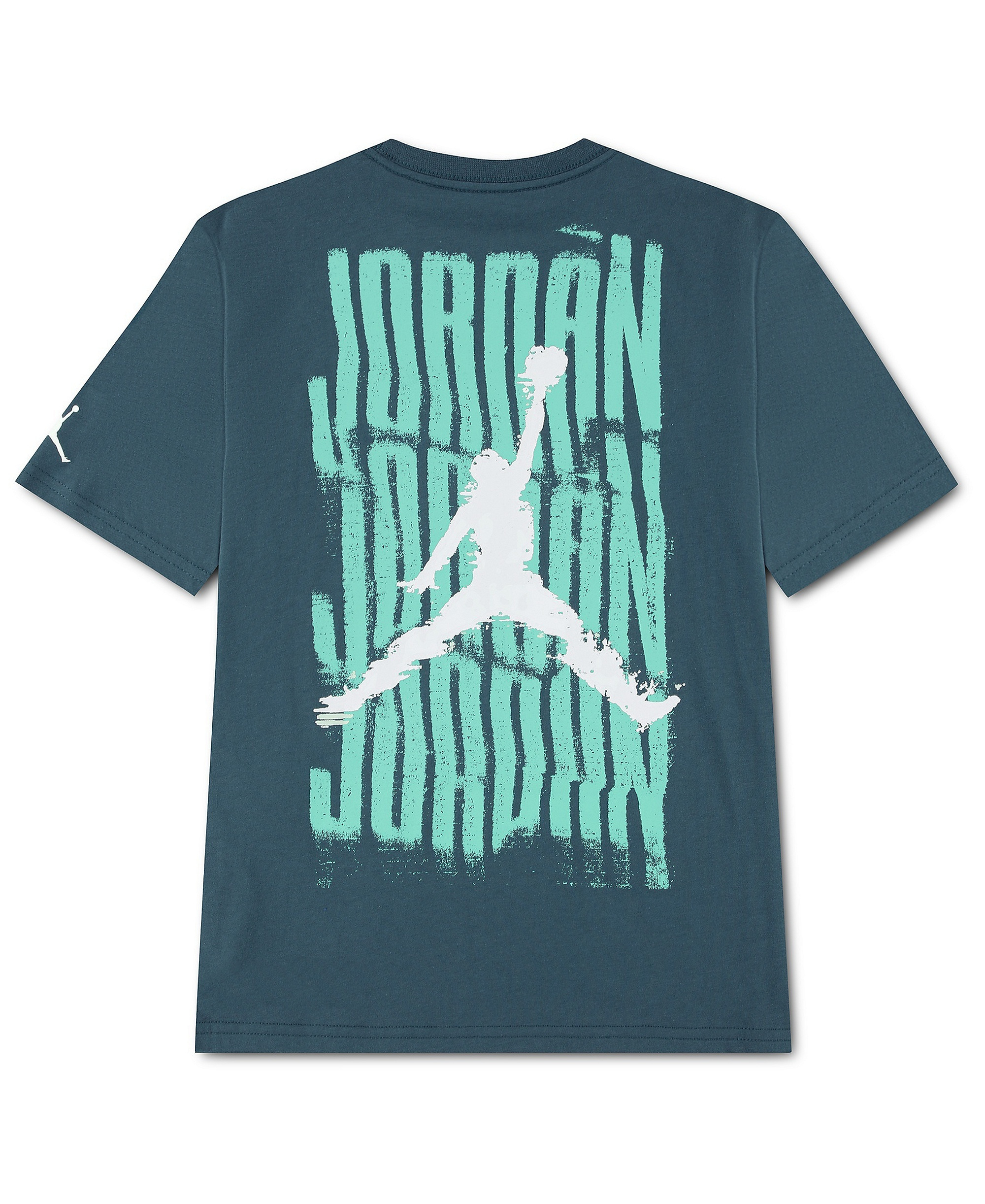 Jordan Boys' 8-20 Distressed Short-Sleeve T-Shirt - Ash Green