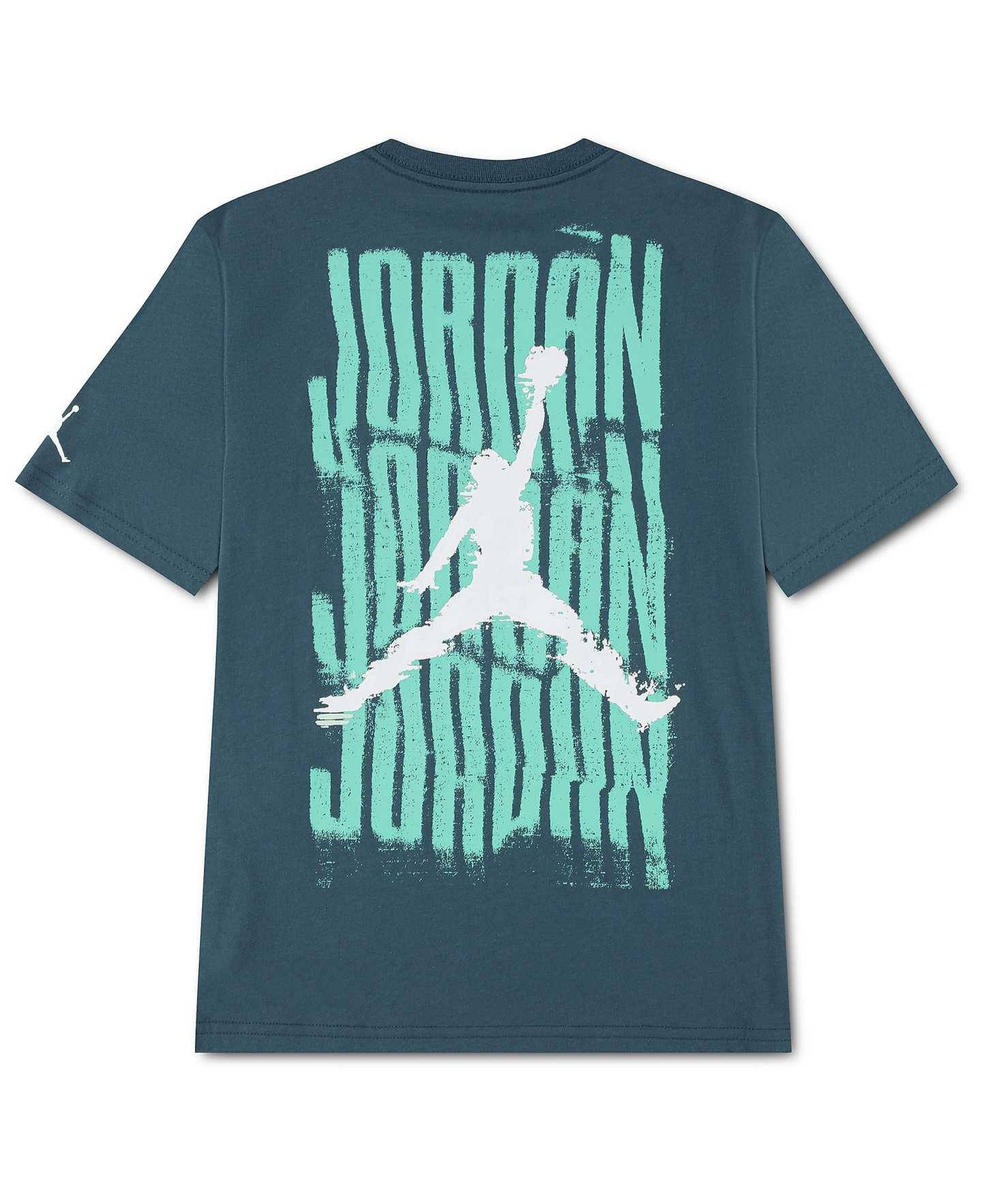 Jordan Boys' 8-20 Distressed Short-Sleeve T-Shirt - Ash Green