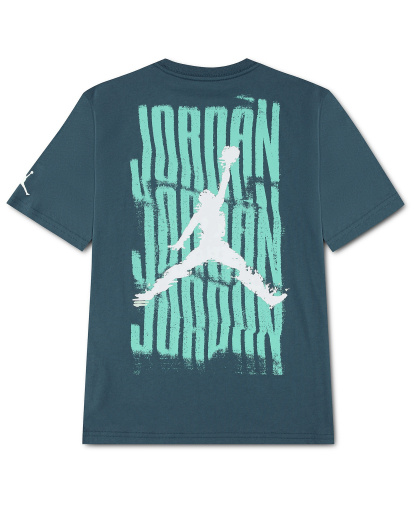 Jordan Boys' 8-20 Distressed Short-Sleeve T-Shirt - Ash Green