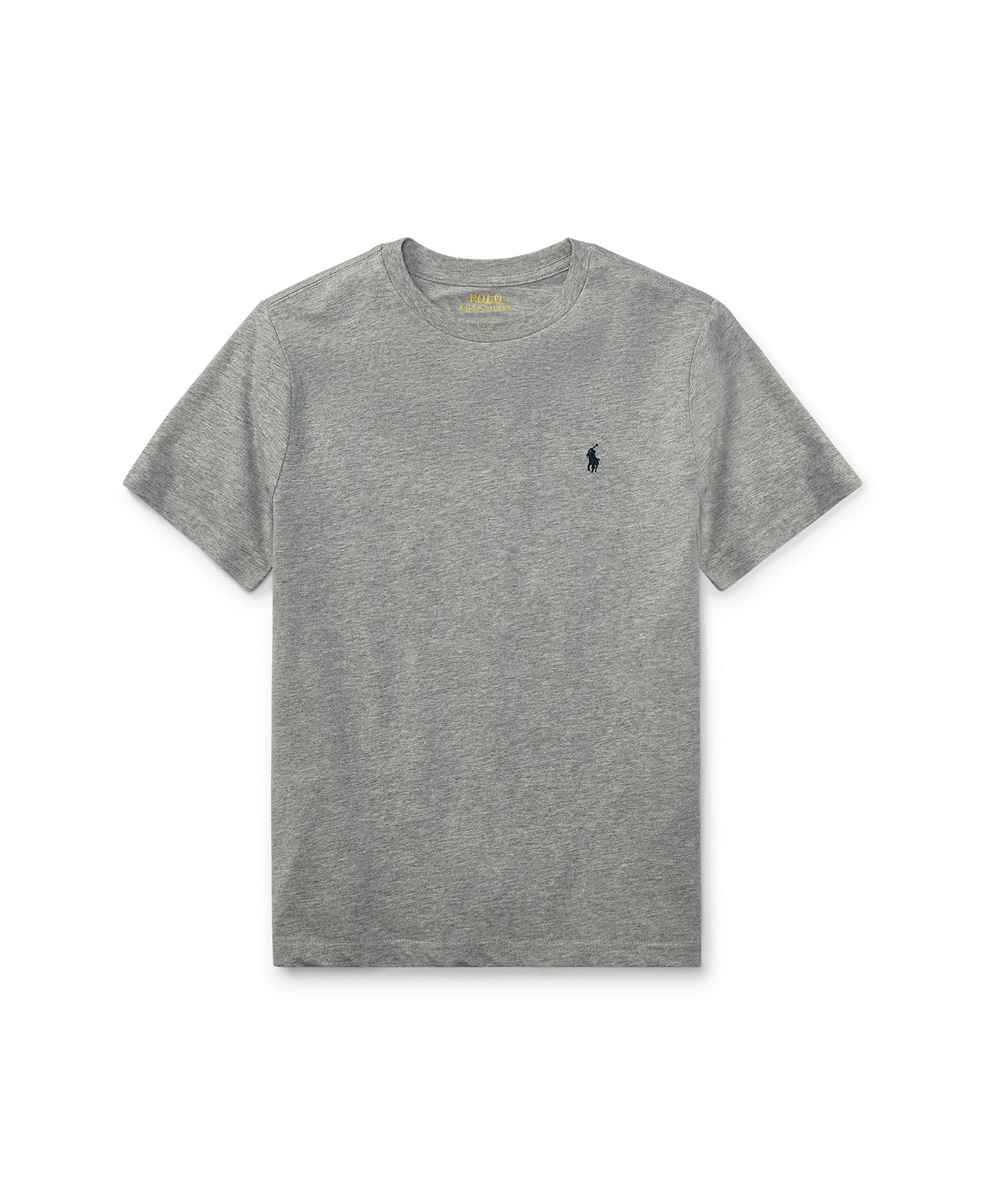 Polo Ralph Lauren Boys' 8-20 Cotton Jersey Crewneck T-Shirt - Andover Heather Gray