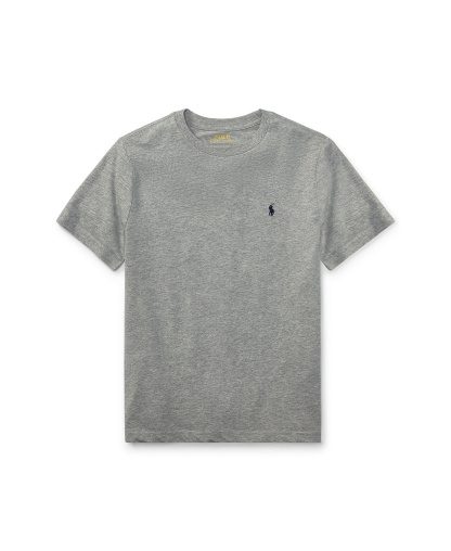 Polo Ralph Lauren Boys' 8-20 Cotton Jersey Crewneck T-Shirt - Andover Heather Gray