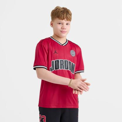 Boys' Big Kids' Jordan Soccer Jersey - Gym Red - view 3