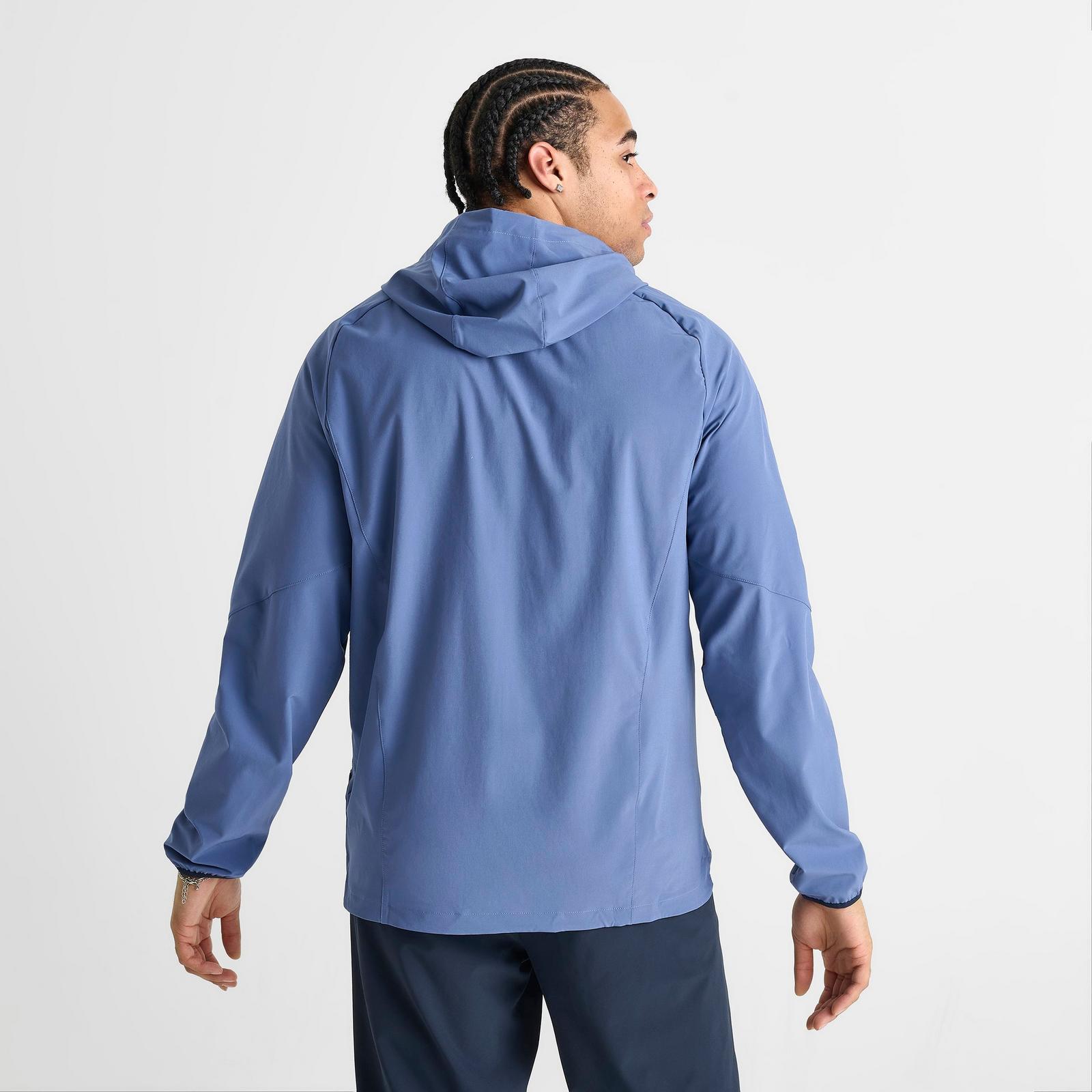 Men's adidas Argentina Tiro Travel Full-Zip Windbreaker Jacket - Crew Blue - view 4