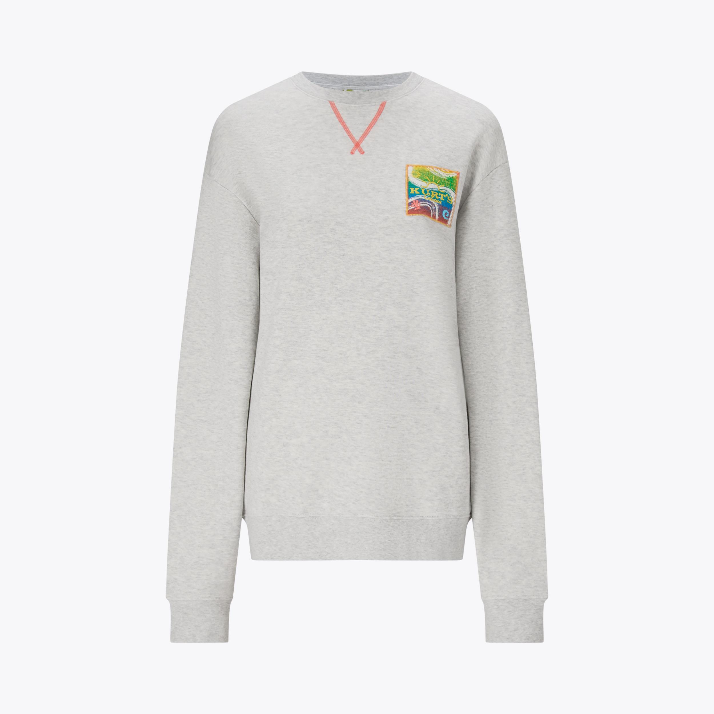 Kurt Geiger London Kurt's Cabana Crewneck Sweatshirt - Grey