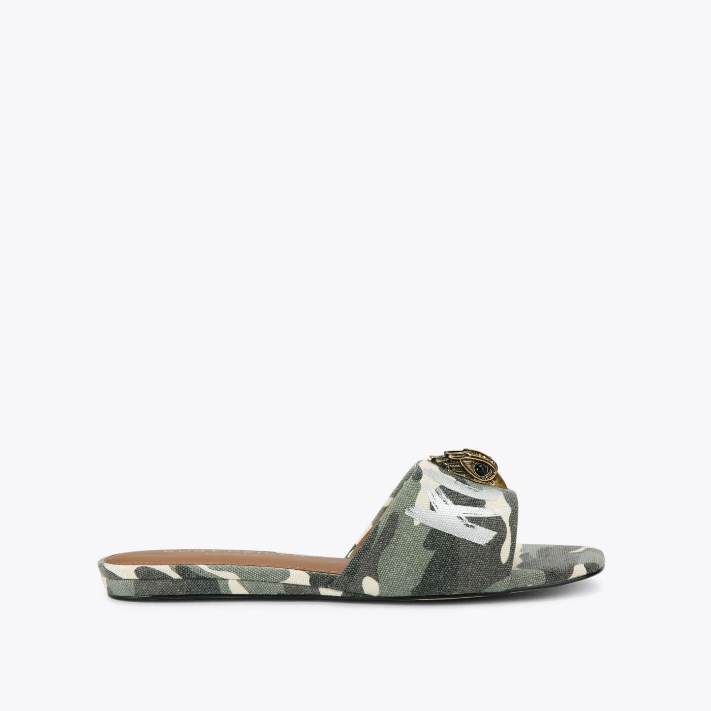 Kurt Geiger London Kensington Flat Sandal - Green