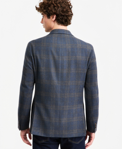Tommy Hilfiger Men's Modern-Fit Patterned Sport Coat - Navy