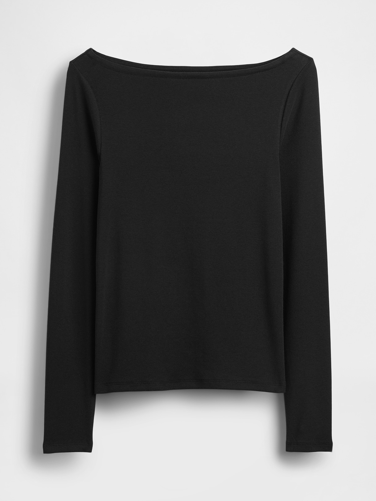 Modern Boatneck T-Shirt - Black