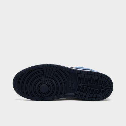 Little Kids' Air Jordan Retro 1 Mid Casual Shoes - Midnight Navy/University Blue - view 6