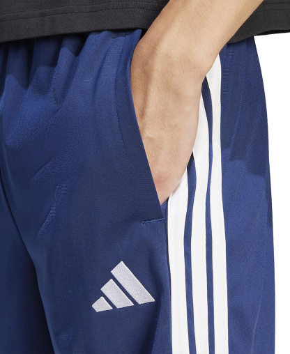 adidas Men's Three-Stripes 10" Tricot Shorts - Dark Blue/White