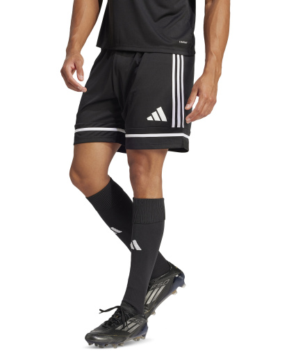 adidas Men's Regular-Fit Squad 25 Logo Shorts - Black/blac