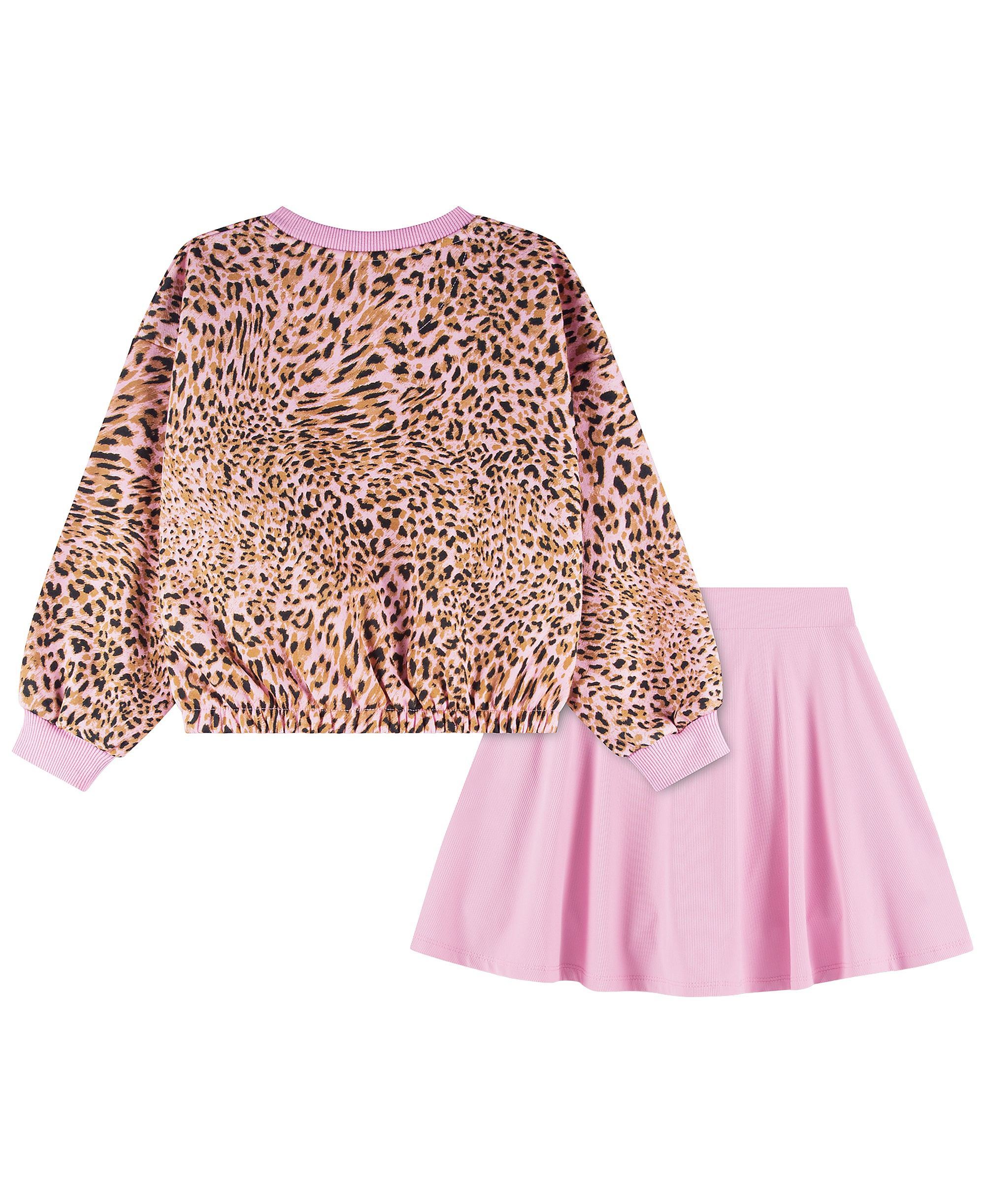 Nike Girls' 4-6X Allover Printed Top and Skirt, 2-Piece Set - Pink Rise