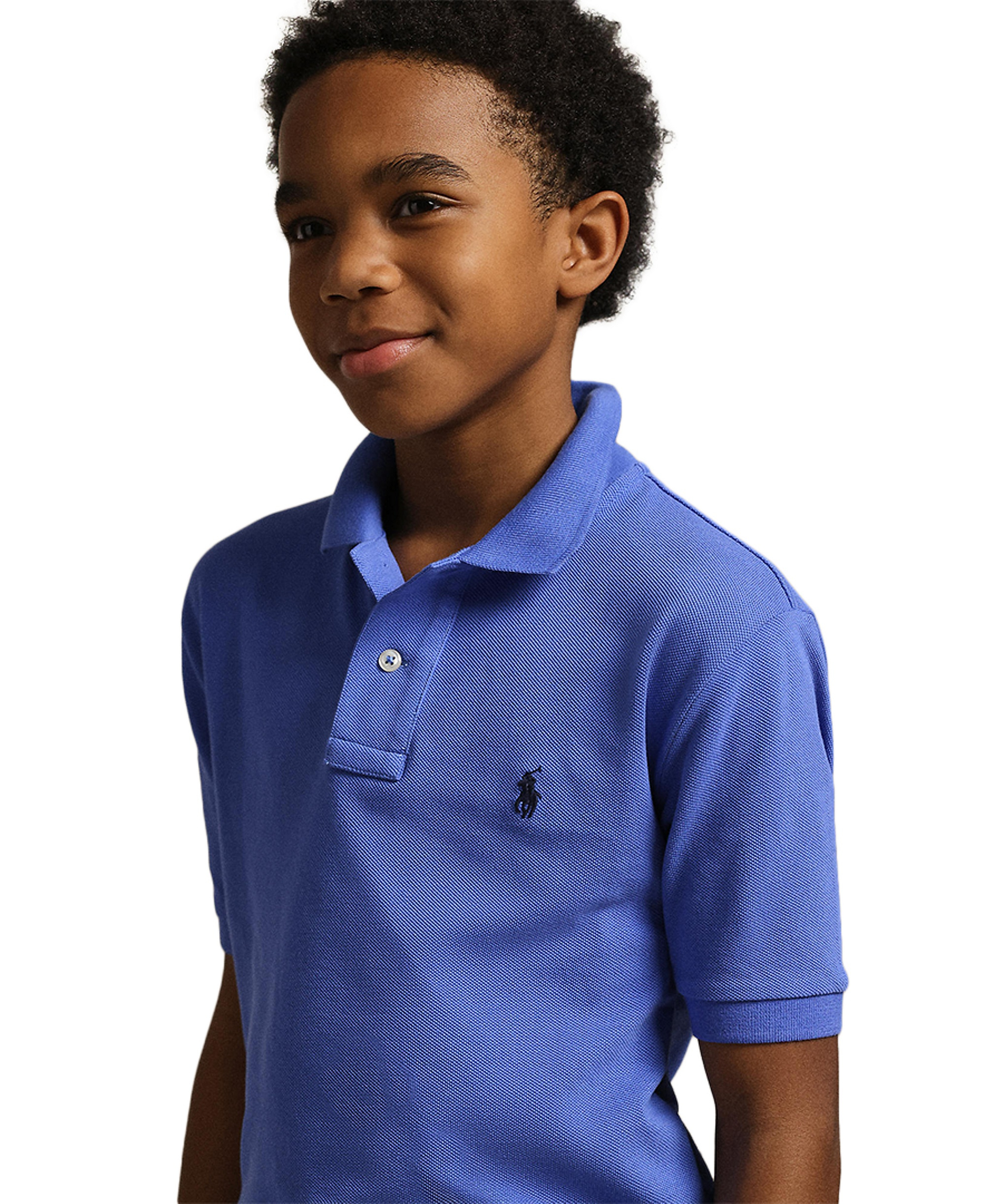 Polo Ralph Lauren 8-20 Boys' Cotton Mesh Logo Polo Shirt - Scottsdale Blue