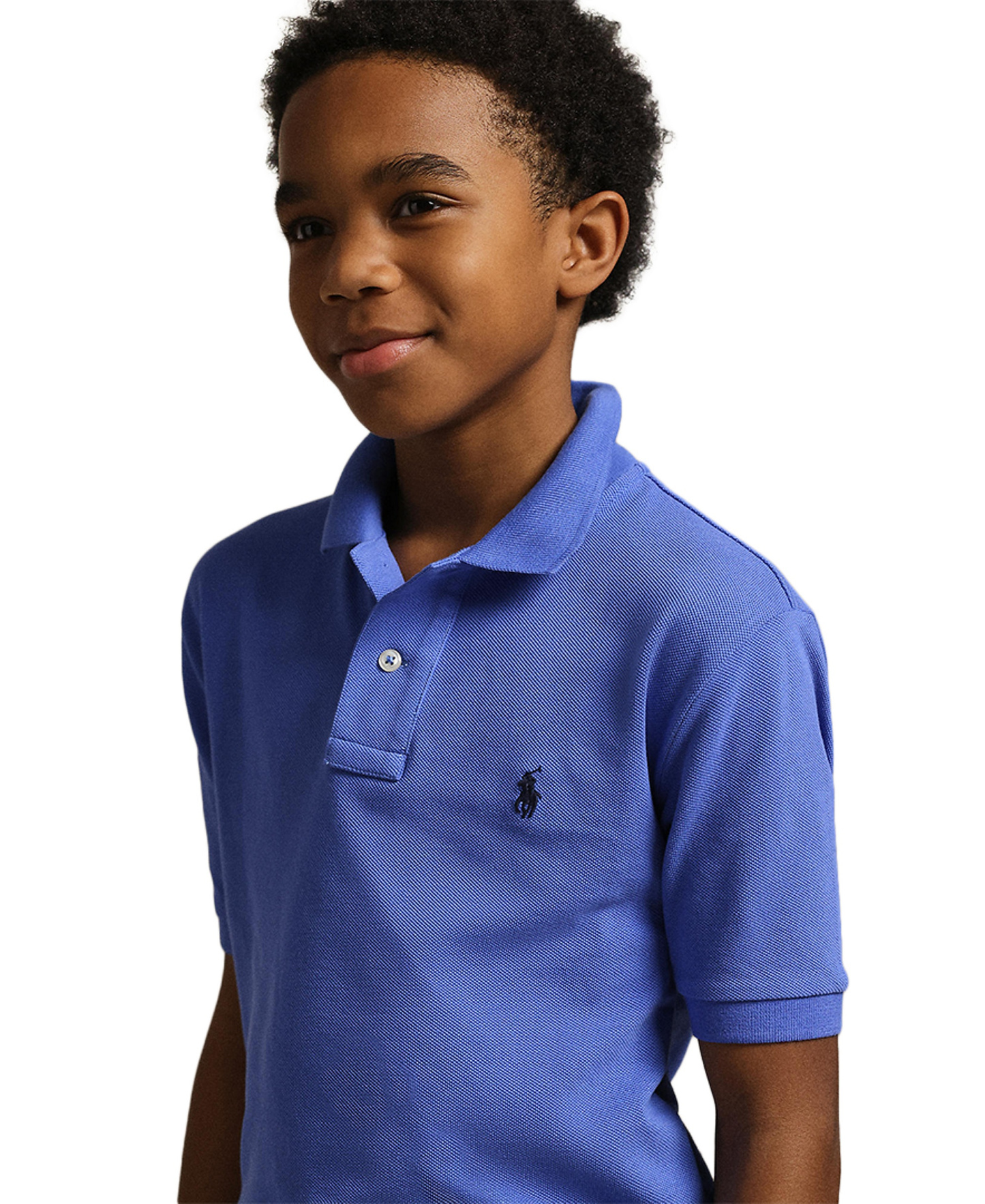 Polo Ralph Lauren 8-20 Boys' Cotton Mesh Logo Polo Shirt - Scottsdale Blue