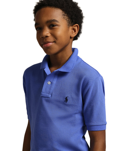 Polo Ralph Lauren 8-20 Boys' Cotton Mesh Logo Polo Shirt - Scottsdale Blue