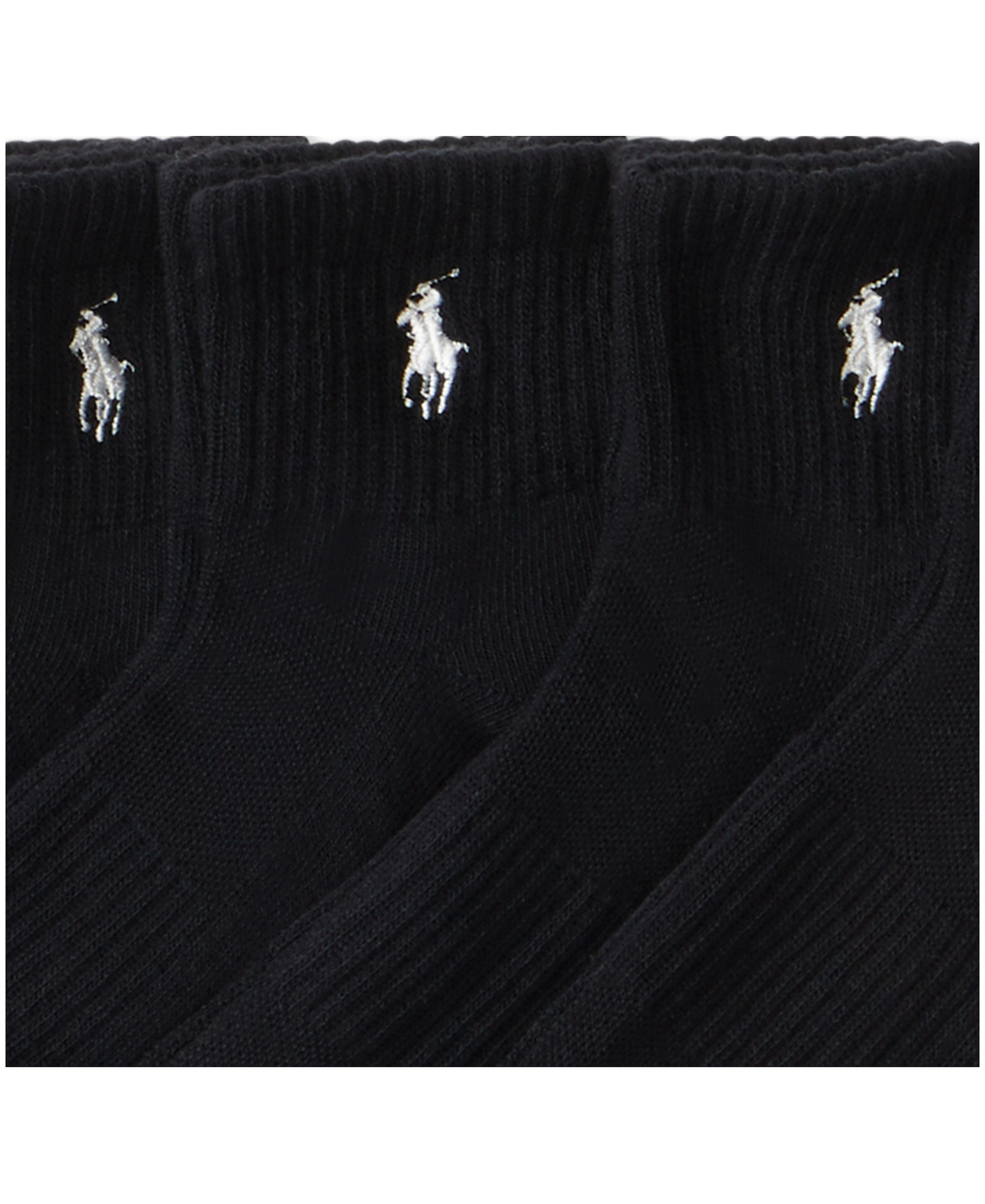 Polo Ralph Lauren Men's 6-Pack Performance Sport Quarter Socks - Black