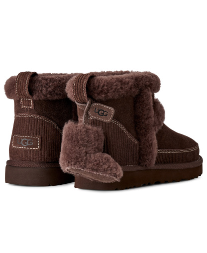 UGG® Women's Classic Mini Heritage Round Toe Booties - Burnt Cedar