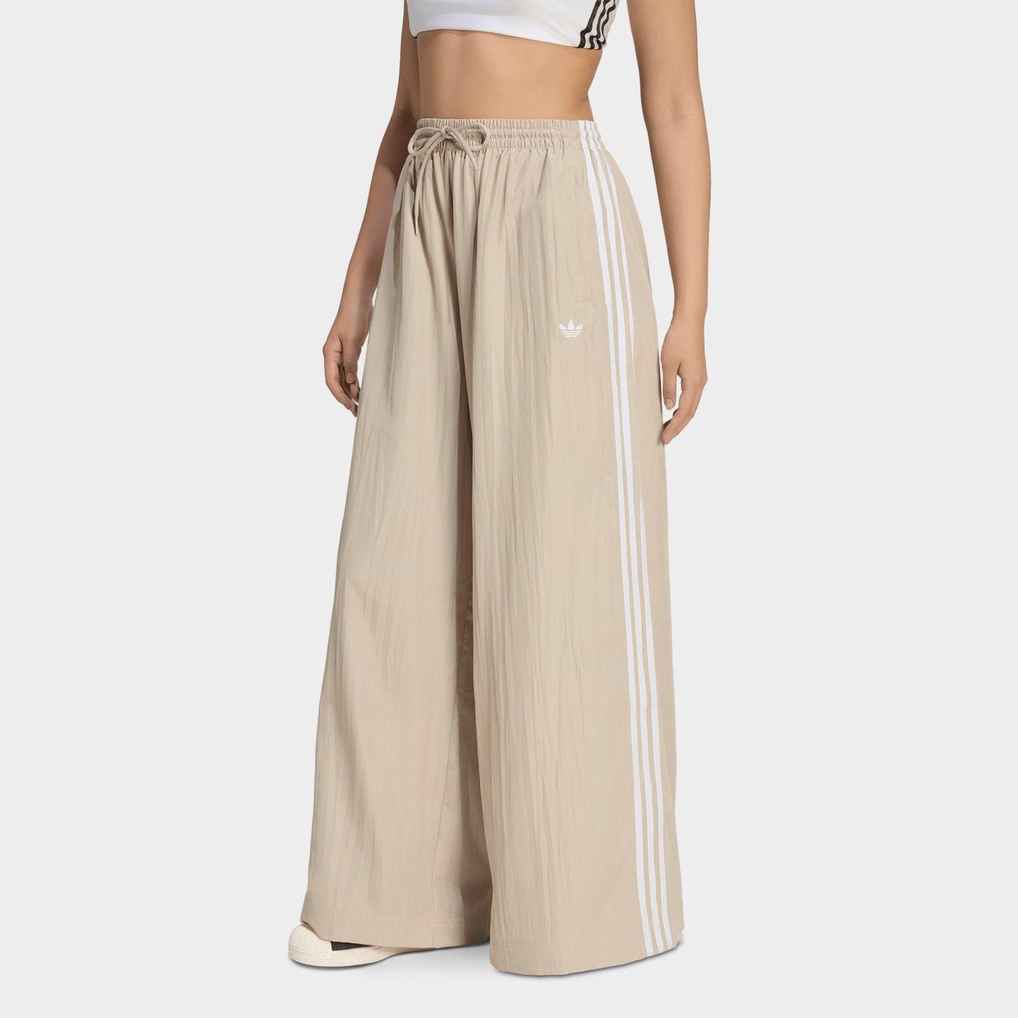 Women's adidas Originals Firebird Adilenium Woven Track Pants - Khaki Three/White