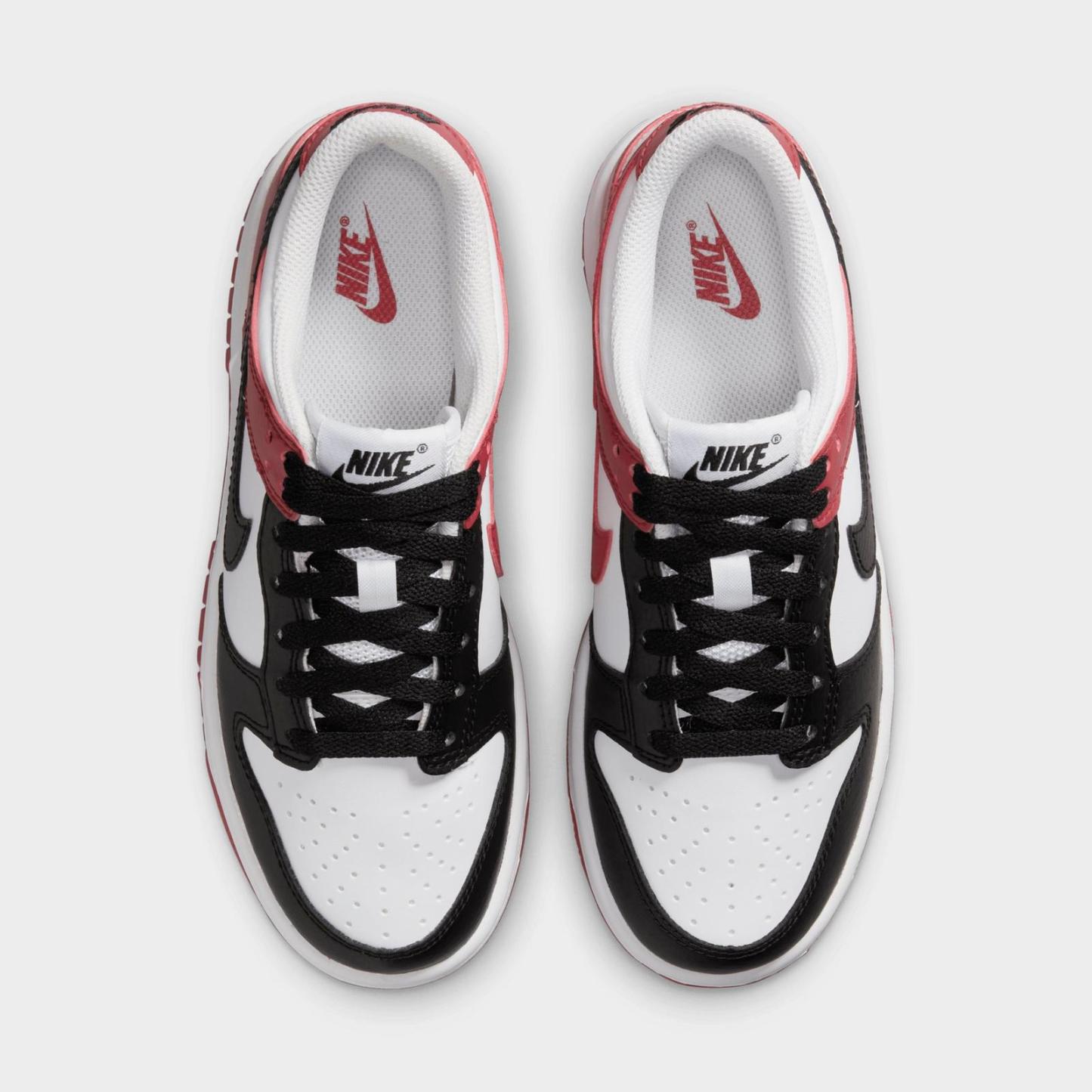 Big Kids' Nike Dunk Low Casual Shoes - Gym Red/Black/White