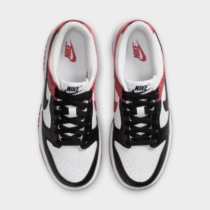 Big Kids' Nike Dunk Low Casual Shoes - Gym Red/Black/White