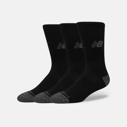 New Balance Active Crew Sock 3 Pack, LAS35203BK