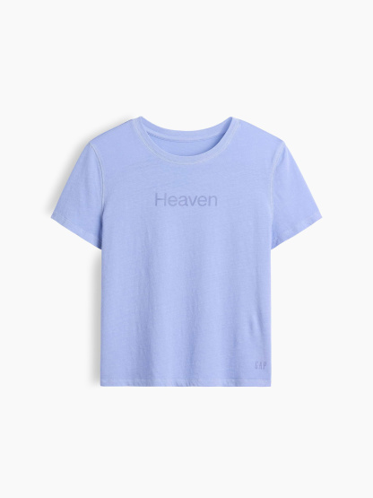100% Cotton Authentic Shrunken T-Shirt - Heaven blue