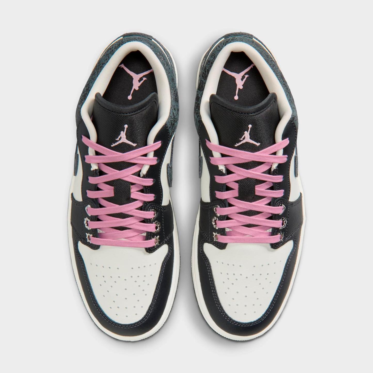 Women's Air Jordan Retro 1 Low SE Casual Shoes - Anthracite/Sail/Coconut Milk/Iced Carmine - view 5