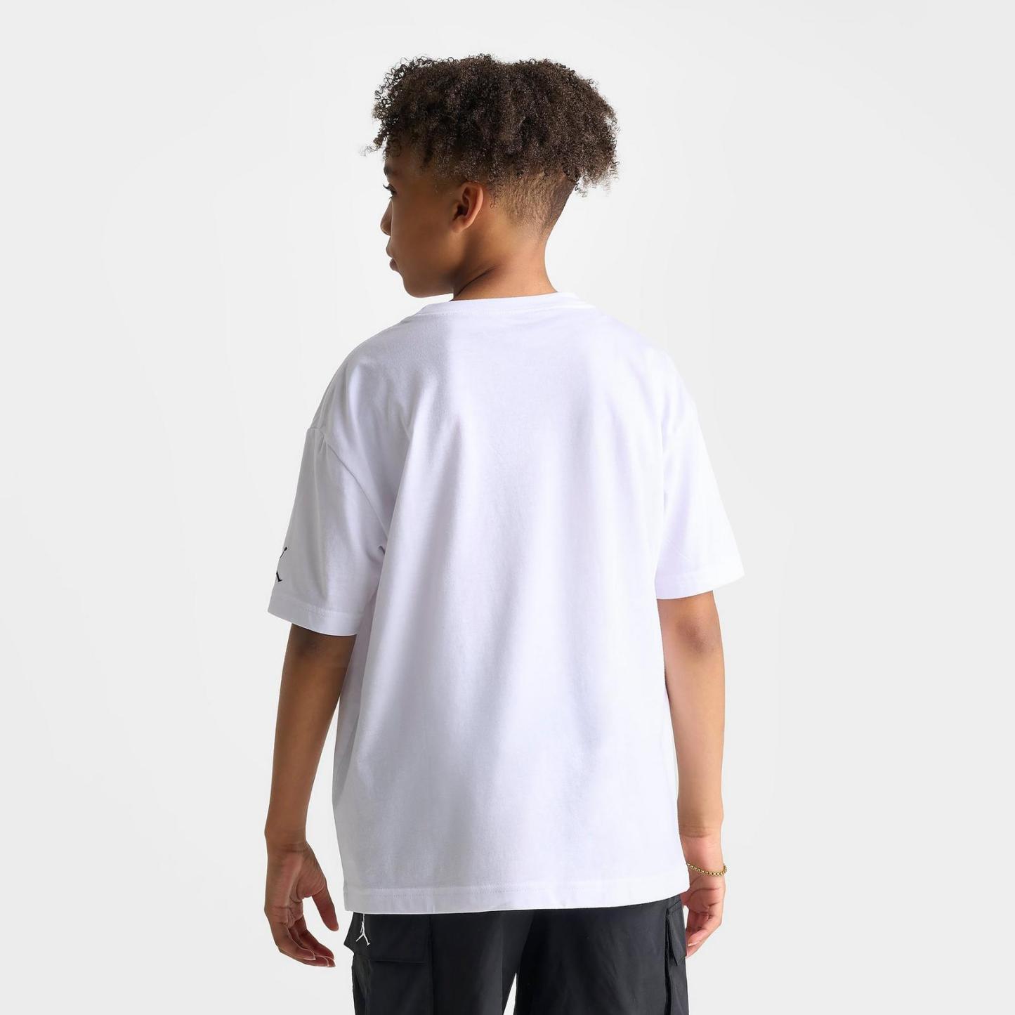 Big Kids' Jordan All Time Greatness Graphic T-Shirt - White - view 4