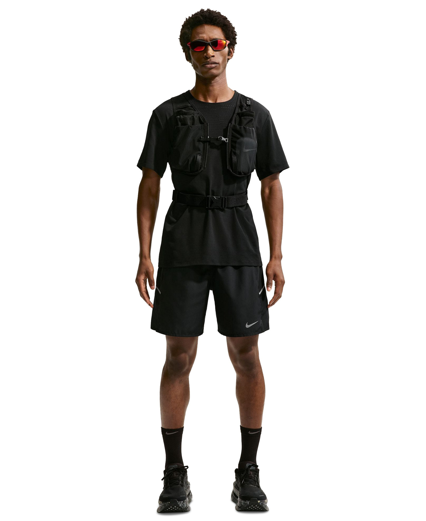 Nike Men's Miler Dri-FIT Running Shorts - Black/Reflective Silver