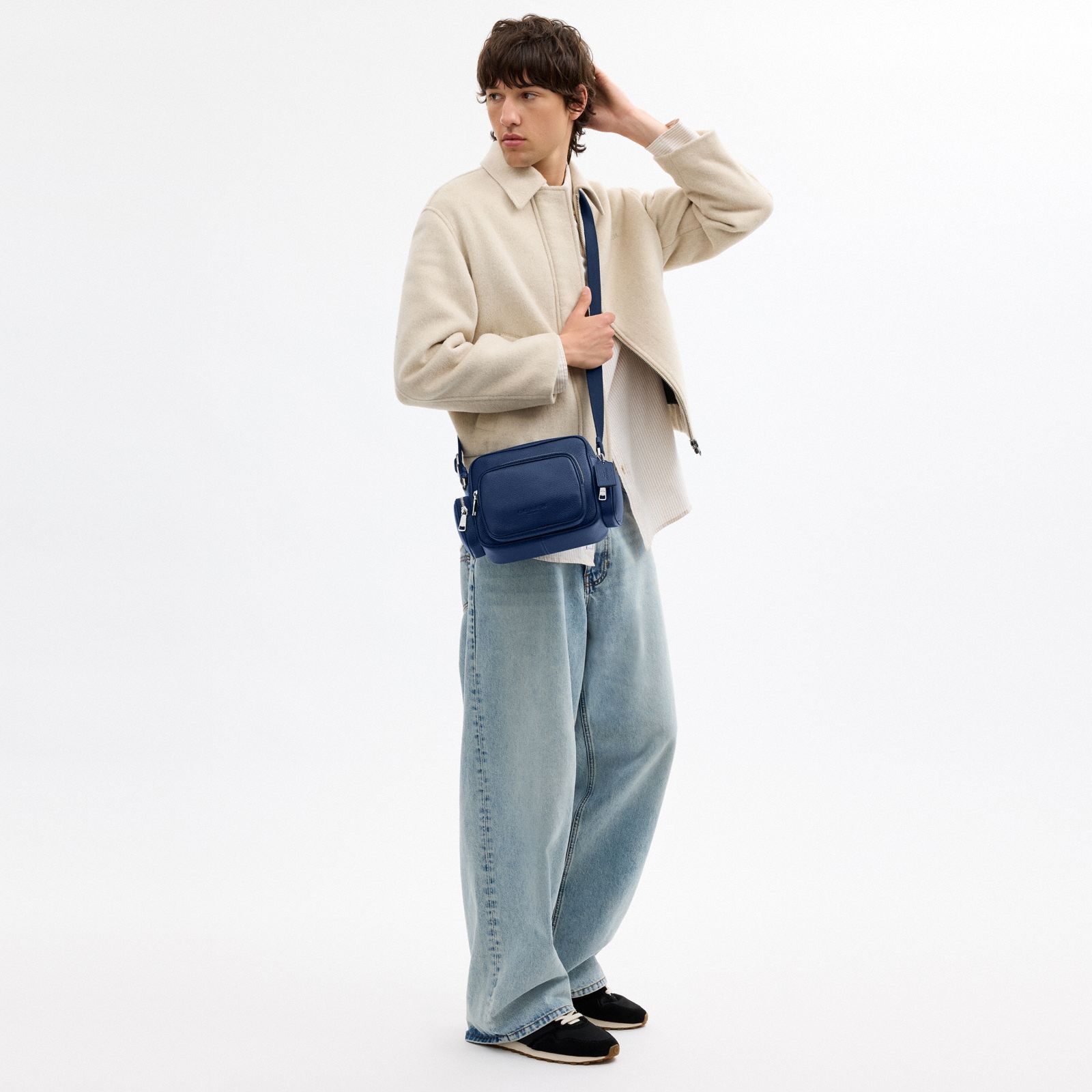 Fletcher Crossbody Bag - Silver/Deep Blue - view 2